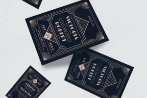 Art Deco Wedding Invitation Suite