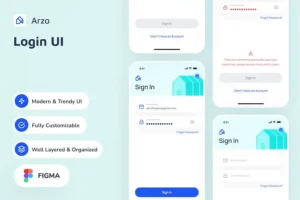 Arzo Login App UI