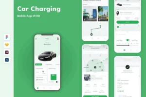 Car Charging Mobile App UI Kit