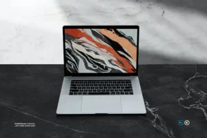 Macbook Laptop Display Web App Mock Up